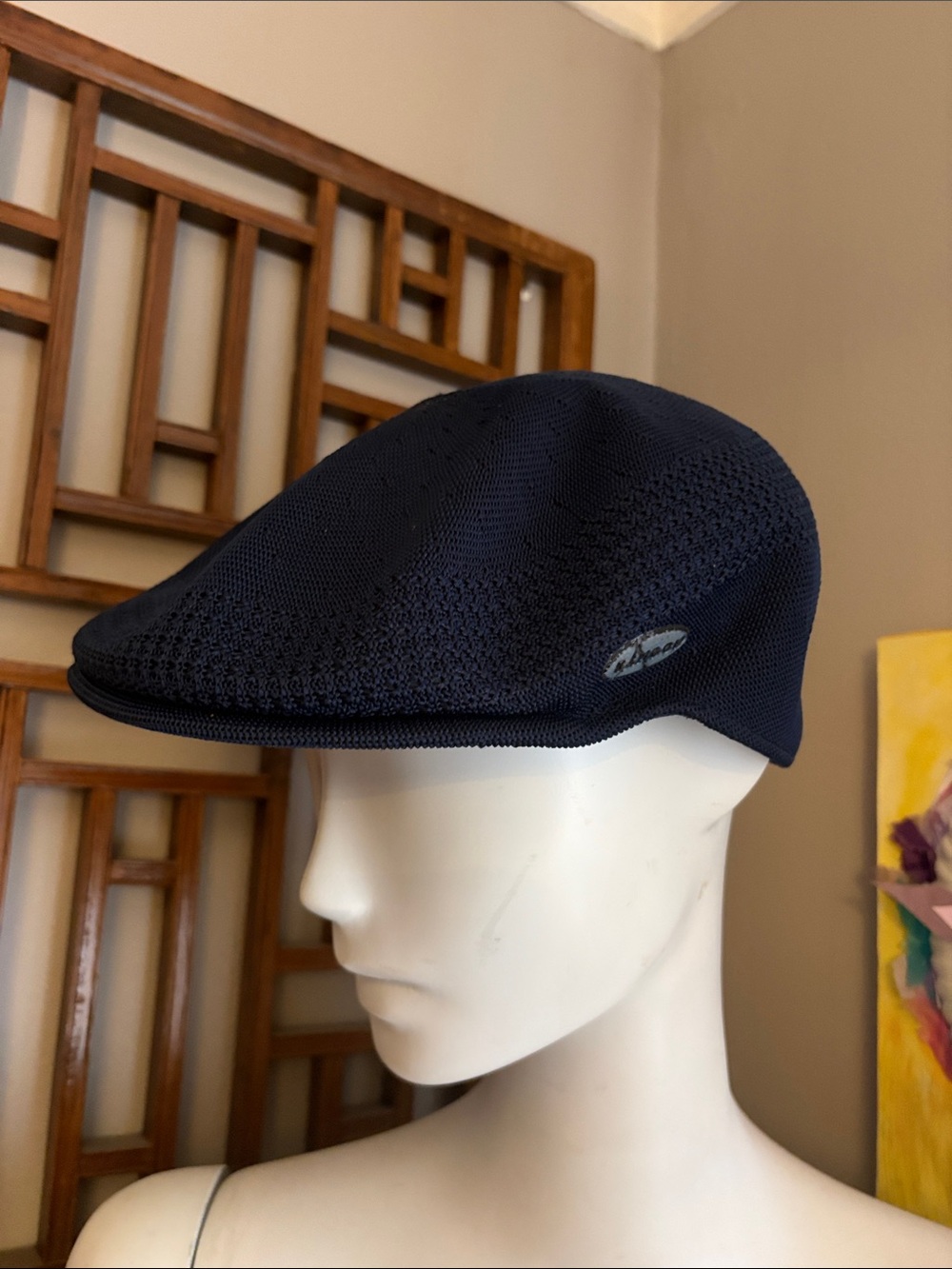 Kangol Ventair 504 XL Navy Blue Cap Knit Driving Hat